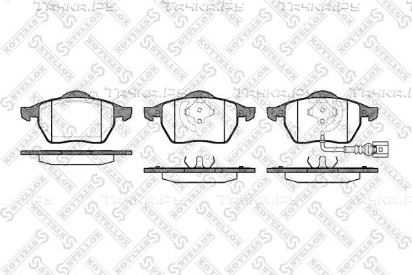Тормозные колодки Stellox передние для Audi A3 I (8L) 1996-2003. Артикул 401 041-SX