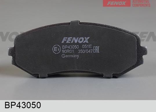 Тормозные колодки Fenox. Артикул BP43050