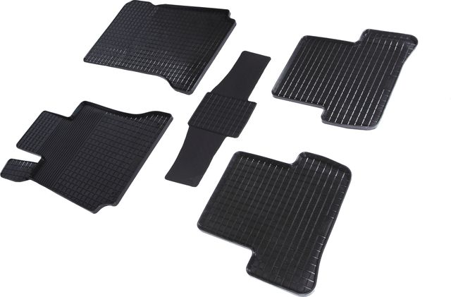 Коврики резиновые Seintex с узором сетка для салона Mercedes-Benz C-Класс W204 2007-2013 4WD. Артикул 83428