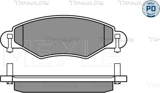 Тормозные колодки Meyle PD передние для Toyota Echo 1999-2005. Артикул 025 233 4017/PD