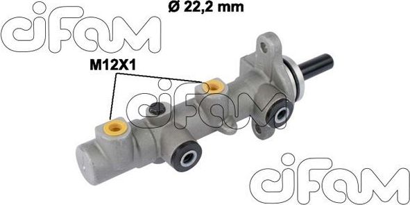 Тормозной цилиндр главный Cifam (алюминий). Артикул 202-825