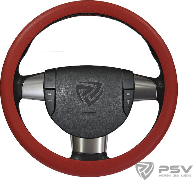 Оплётка на руль PSV Admix (Slim) (размер M, силикон, цвет КРАСНЫЙ). Артикул 128889