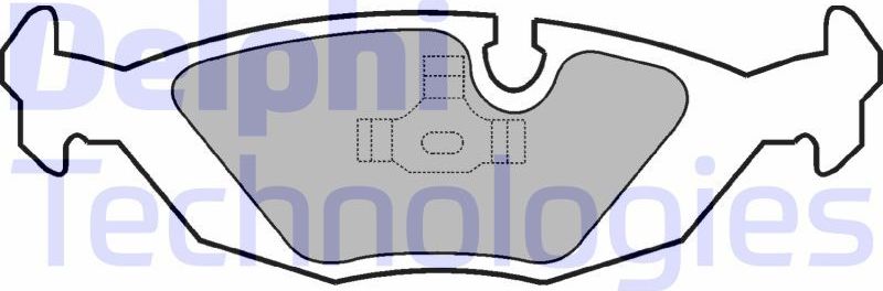 Тормозные колодки Delphi (Low-Metallic). Артикул LP576