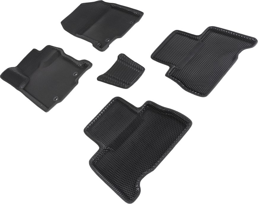 Коврики Seintex 3D EVA ромб для салона Lexus NX 2014-2021 ЧЕРНЫЕ. Артикул 95309