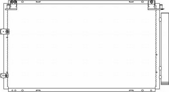 Радиатор кондиционера (конденсатор) Sakura. Артикул 5461-9802