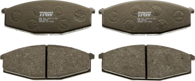Тормозные колодки TRW передние для Nissan Urvan III (E24) 1989-1993. Артикул GDB251
