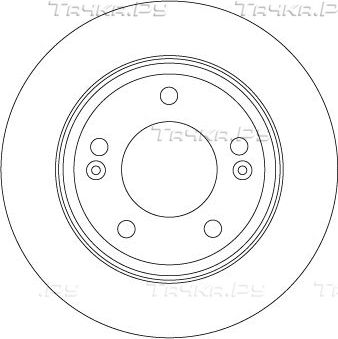 Тормозной диск TRW задний для Hyundai Elantra VII (CN7) 2021-2026. Артикул DF6937