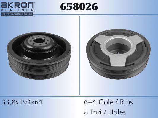 Шкив коленвала Malò. Артикул 658026