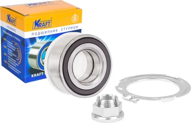KT 204596_Подшипник ступицы переднего колеса, комплект Nissan Primastar Box (01- (Kraft). Артикул KT204596