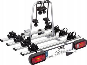 Автомобильный багажник Amos GIRO 4 на фаркоп для перевозки 4-х велосипедов. Артикул GIRO-4