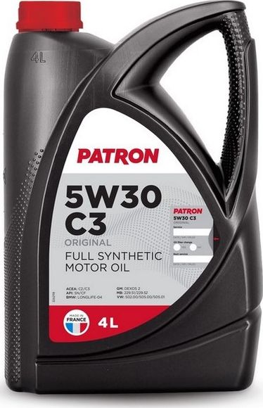 Масло моторное синтетическое (Patron). Артикул 5W30C34LORIGINAL