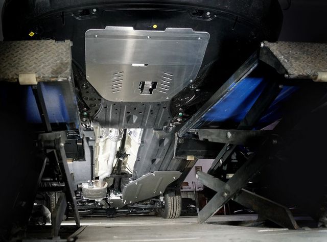 Защита алюминиевая ТСС (4 мм) для картера, КПП, бака, адсорбера, дифференциала Kia Sorento IV 2020-2026. Артикул ZKTCC00455K