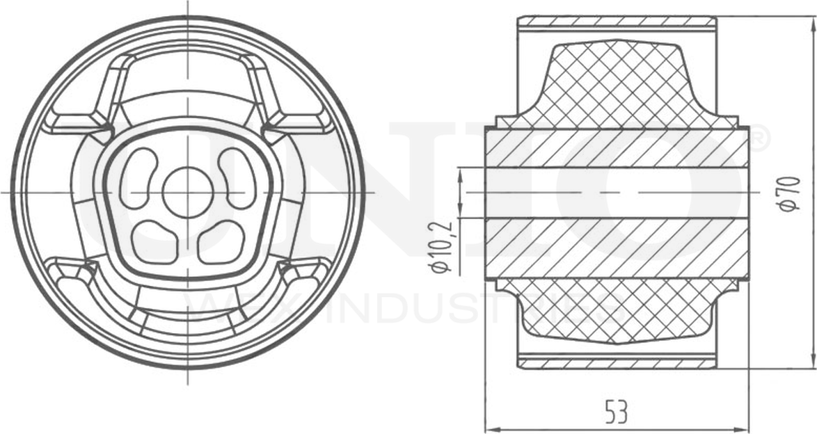 Опора двигателя (Unio). Артикул RMP-15041