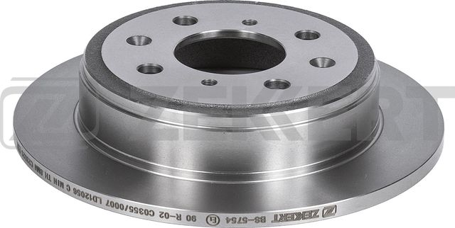 Тормозной диск Zekkert задний для Honda Jazz I 2002-2008. Артикул BS-5754