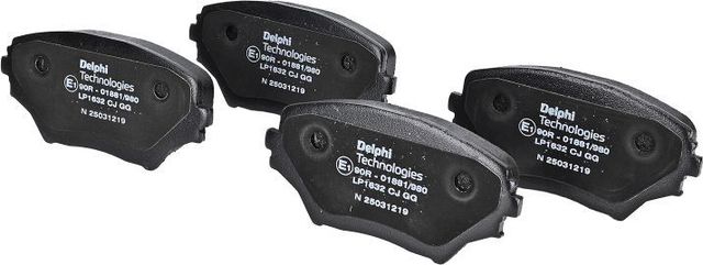 Тормозные колодки Delphi (Low-Metallic). Артикул LP1632