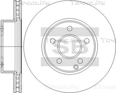 Тормозной диск Sangsin Hi-Q. Артикул SD5429
