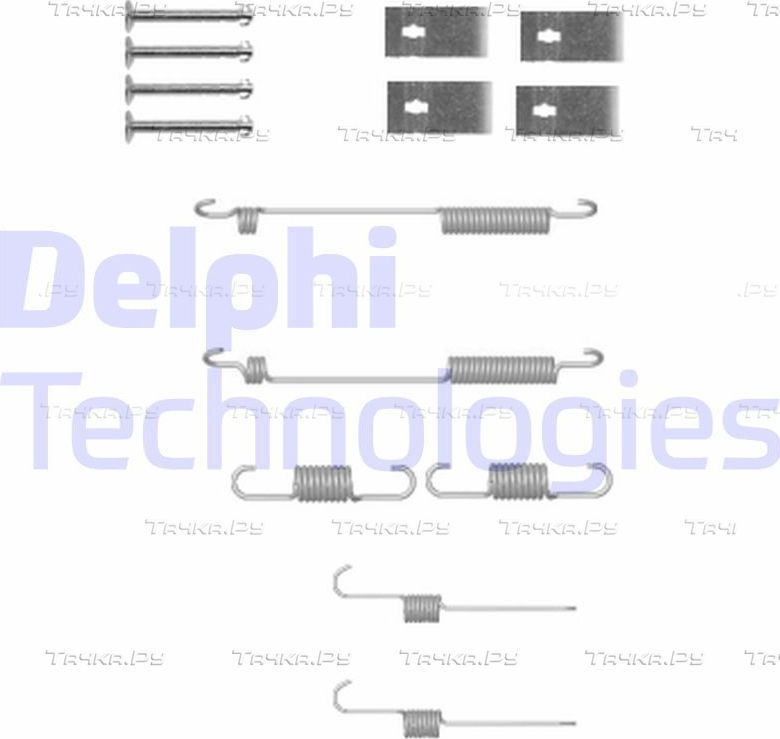Комплектующие, тормозная колодка Delphi. Артикул LY1332