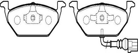 Тормозные колодки HSB передние для Volkswagen Jetta VI 2011-2019. Артикул HP5149