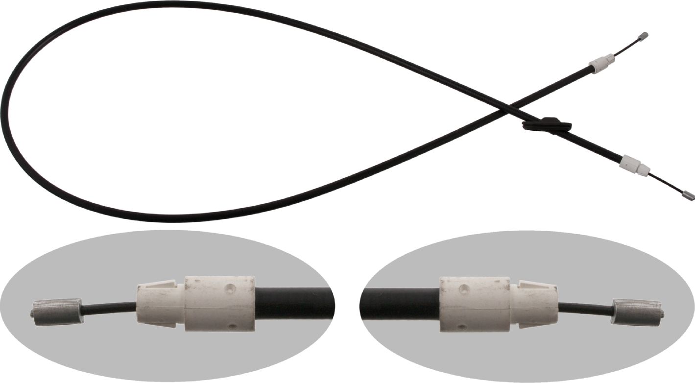 Трос ручника (тросик ручного тормоза) Febi Bilstein. Артикул 34906