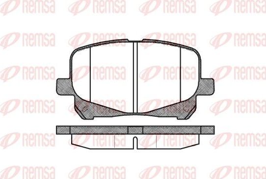 Тормозные колодки Remsa. Артикул 0621.10