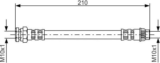 Тормозной шланг Bosch. Артикул 1 987 476 913