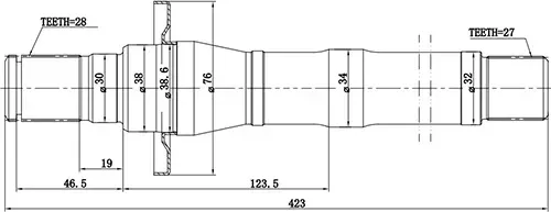 Полуось (Zikmar). Артикул Z88133R