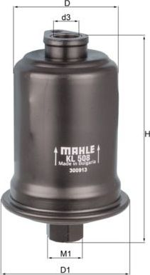 Топливный фильтр Mahle для Hyundai Lantra II 1995-2000. Артикул KL 508