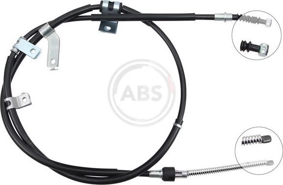 Трос ручника (тросик ручного тормоза) ABS. Артикул K12080