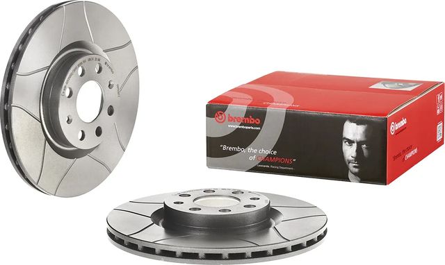 Тормозной диск Brembo XTRA LINE - Max передний для Citroen Nemo I 2008-2015. Артикул 09.4939.77