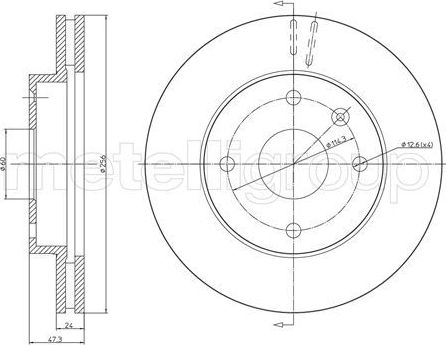Тормозной диск Trusting передний для Daewoo Magnus 1999-2006. Артикул DF099