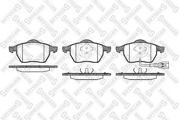 Тормозные колодки Stellox. Артикул 401 041-SX