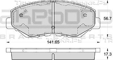 Тормозные колодки Akebono Standard. Артикул AN-663WK