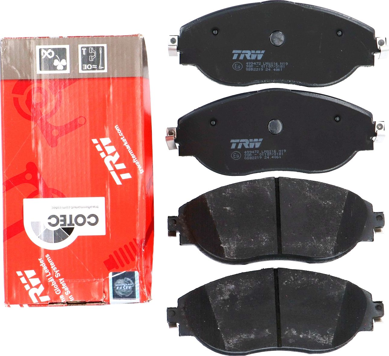 Тормозные колодки TRW. Артикул GDB2219