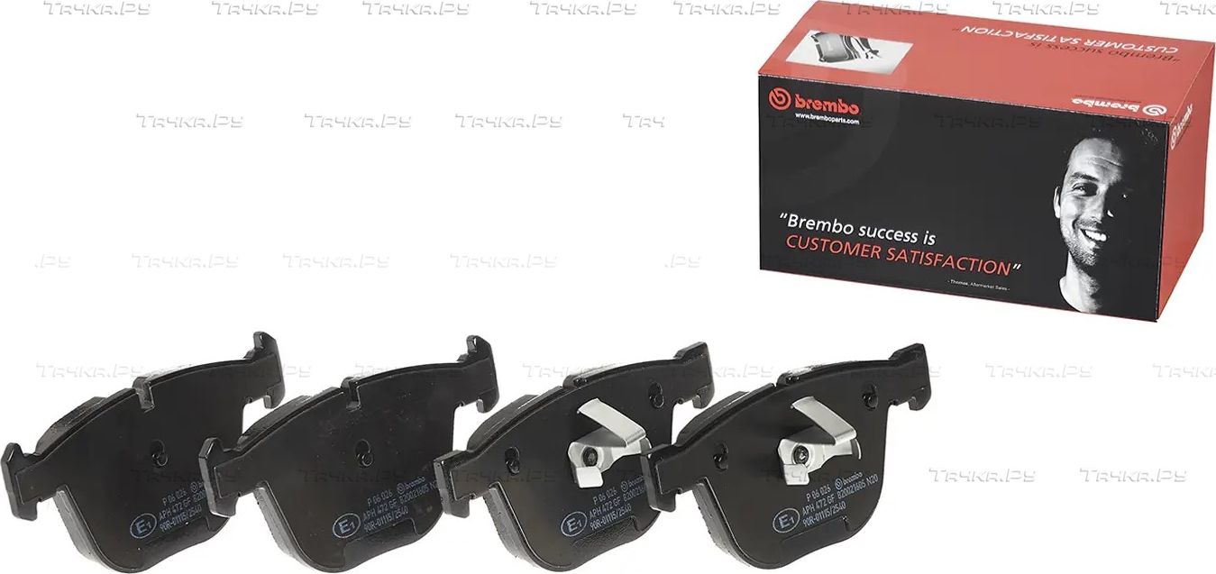 Тормозные колодки Brembo PRIME LINE задние для Bentley Azure I 1999-2006. Артикул P 06 026