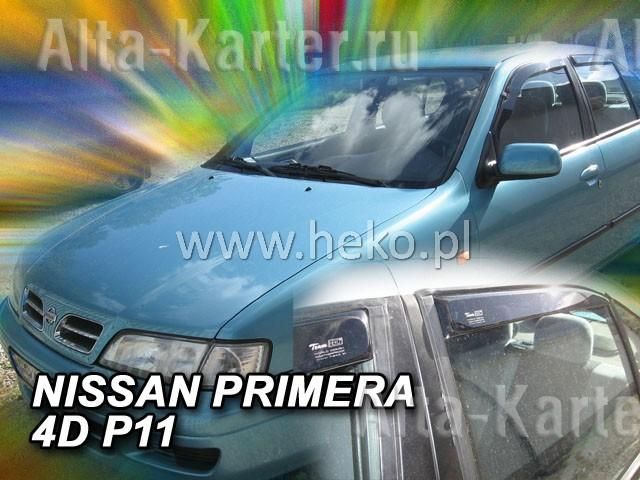 Дефлекторы Heko для окон Nissan Primera P11 седан, xэтчбек 1996-2001. Артикул 24219