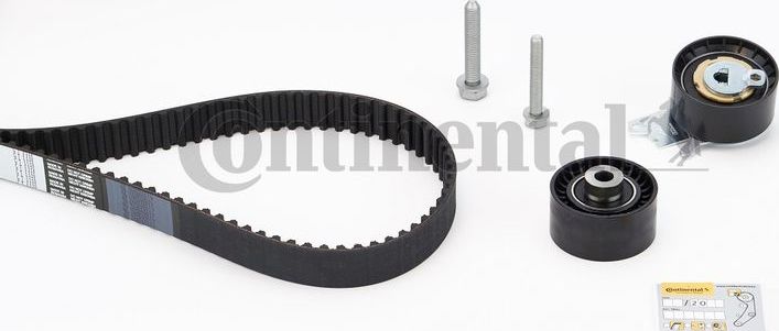 Ремень ГРМ с роликами (комплект) ContiTech для Peugeot 307 I 2004-2009. Артикул CT1110K1