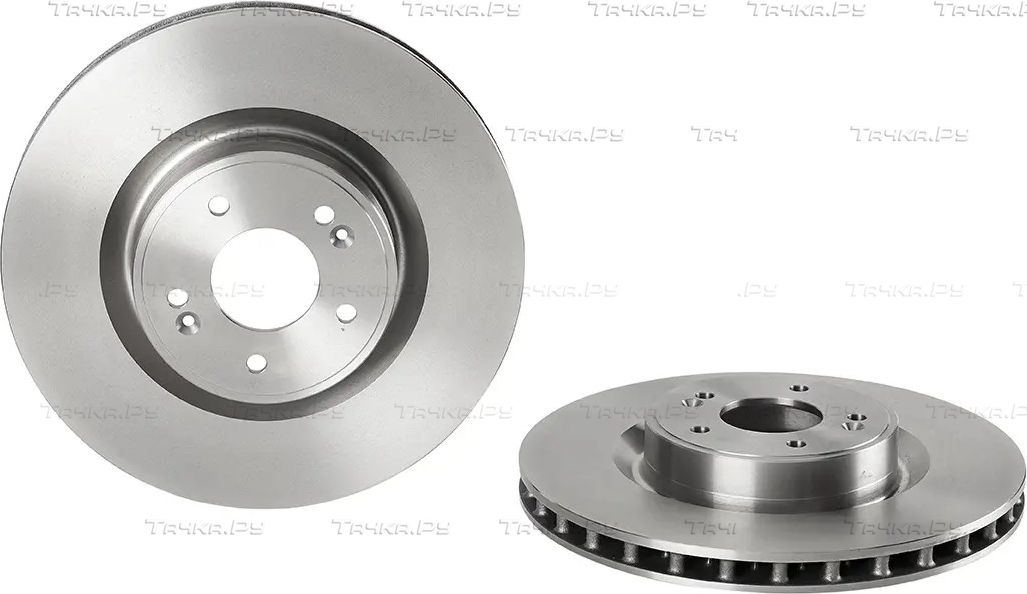 Тормозной диск Brembo PRIME LINE передний для Hyundai Genesis I 2008-2014. Артикул 09.A554.10