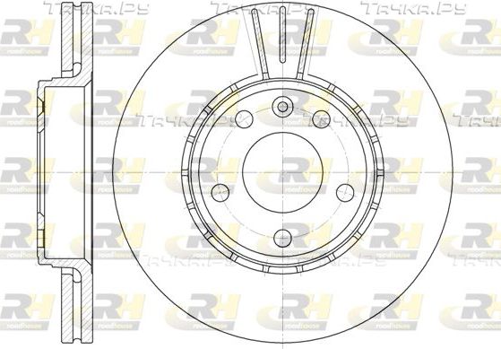 Тормозной диск RoadHouse передний для Opel Vivaro A 2001-2014. Артикул 6682.10