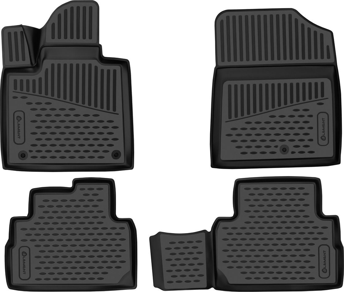 Коврики Element 3D для салона Hyundai Santa Fe IV рестайлинг 5 мест 2020-2026. Артикул ELEMENT3DA0N169210