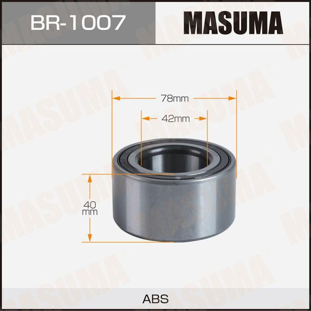 Подшипник ступичный MASUMA, HYUNDAI ELANTRA 06-11 front Masuma. Артикул BR1007