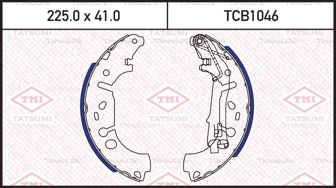 Колодки тормозные OPEL/FIAT CORSA D/PUNTO 06- задн. (Tatsumi). Артикул TCB1046