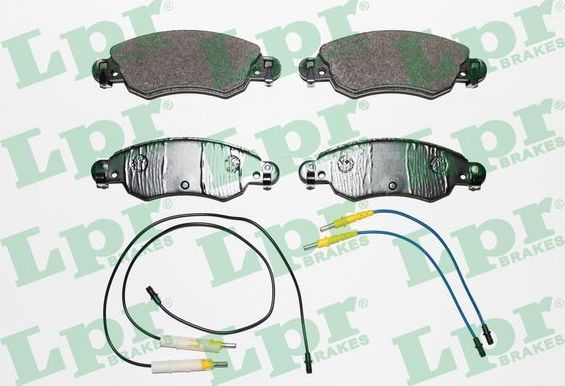 Тормозные колодки LPR передние для Citroen C5 I 2001-2008. Артикул 05P792