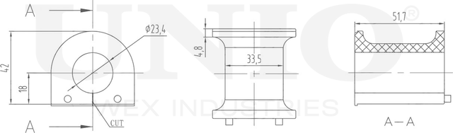 Втулка стабилизатора (Unio). Артикул RMP-10227