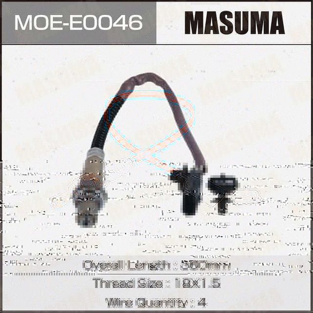 Датчик кислородный MASUMA, RENAULT LOGAN I / K7J, K7M Masuma. Артикул MOEE0048
