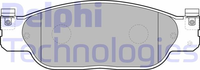 Тормозные колодки Delphi (Low-Metallic). Артикул LP1468