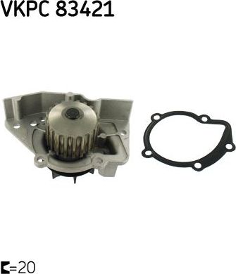 Помпа (водяной насос) SKF. Артикул VKPC 83421