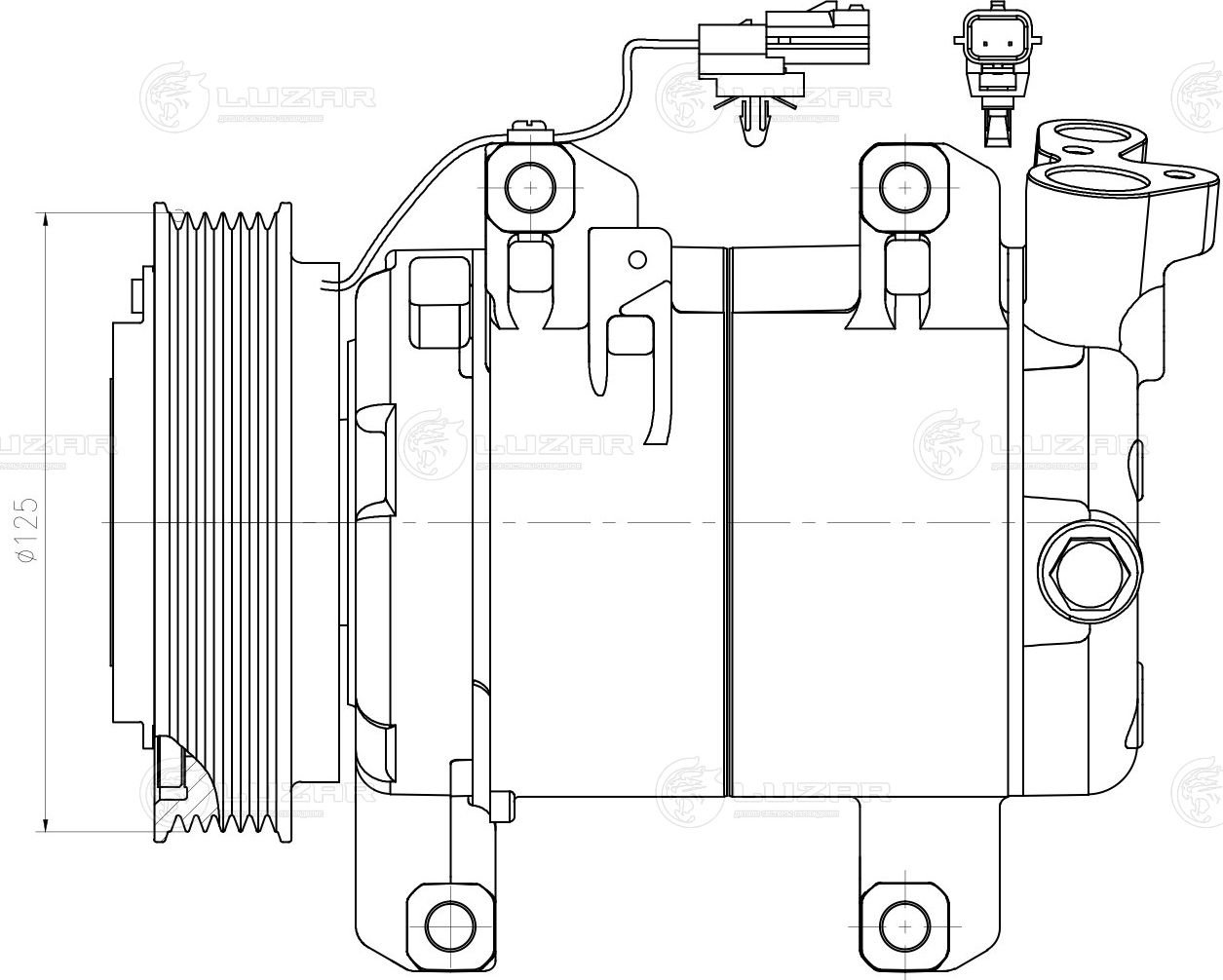 Компрессор кондиционера Luzar. Артикул LCAC 0921