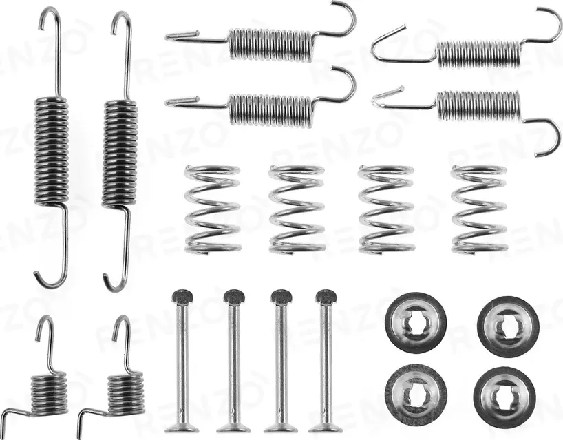 Монтажный комплект барабанного тормоза CHEVROLET LACETTI, 07-CHEVROLET NUBIRA, 0 (Renzo). Артикул RFK075