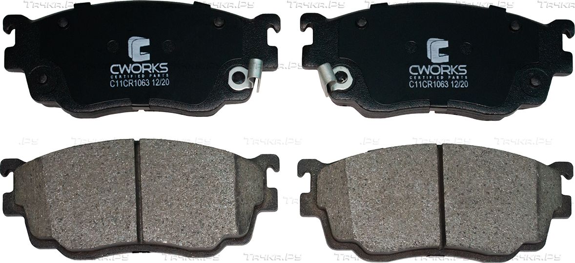 Тормозные колодки Cworks передние для Mazda Premacy I (CP) 2000-2005. Артикул C11CR1063