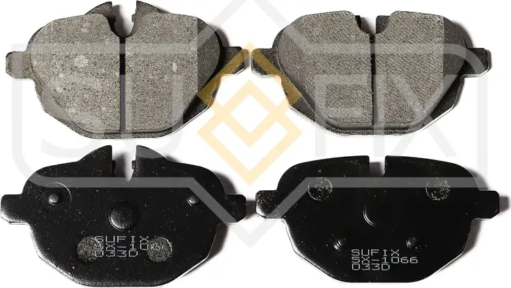 Колодки дисковые тормозные задние правые/левые BMW 5 (F10) 2009-2016 (Sufix). Артикул SX1066